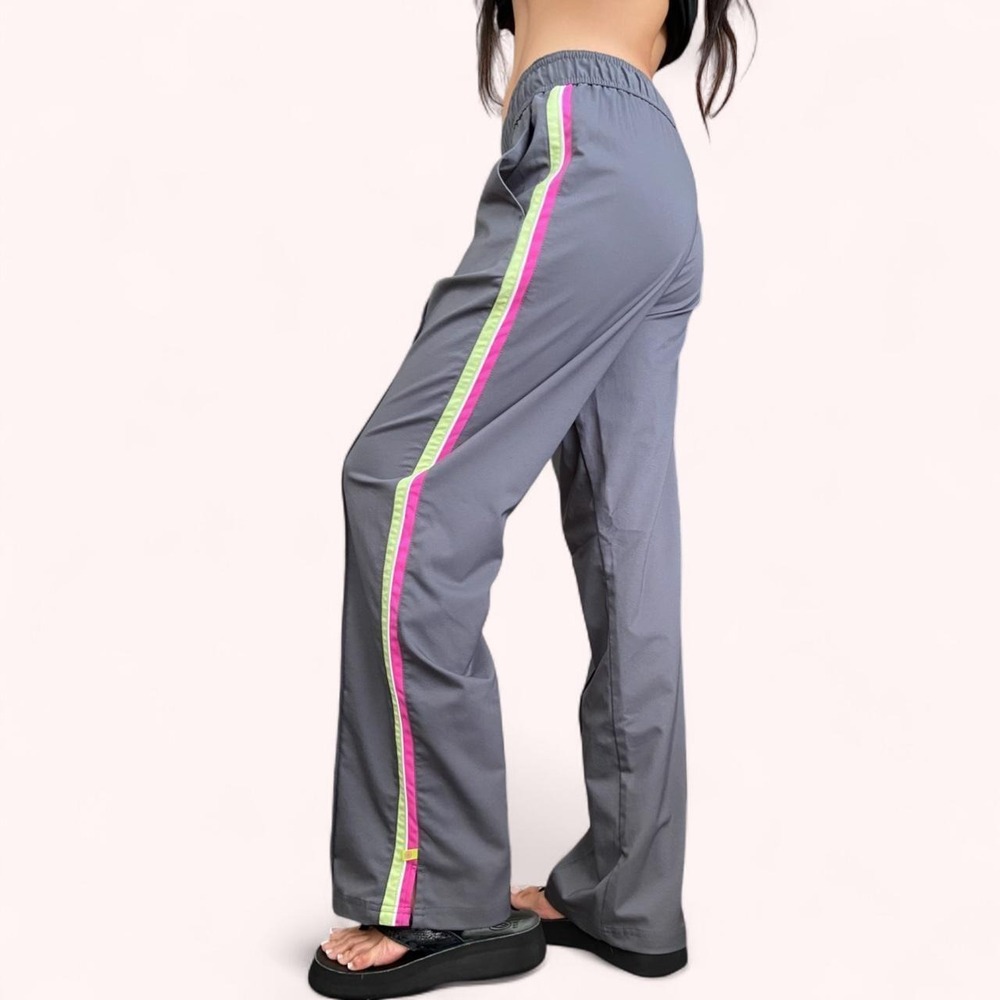 Vintage Y2k Athletic Track Pants with Side Stripes